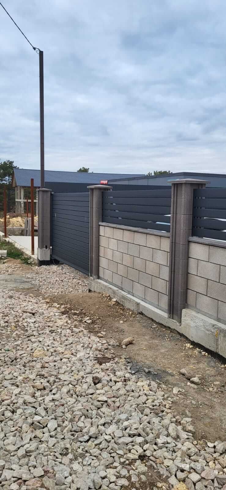 Забор-ранчо из металлопланкена 28м RAL7024 Серый Графит МАТТЕ фото 2 в Аксае