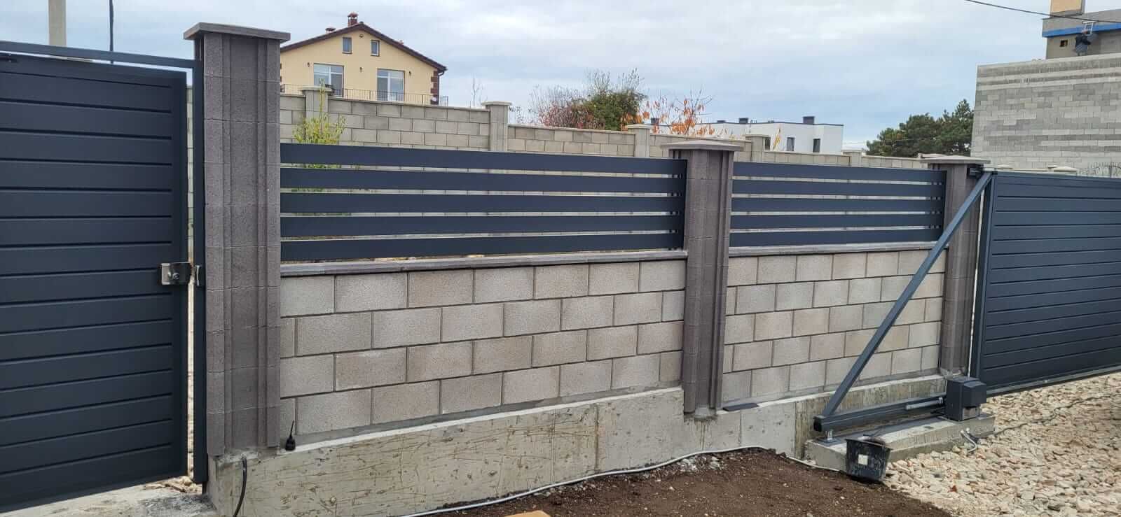 Забор-ранчо из металлопланкена 28м RAL7024 Серый Графит МАТТЕ в Аксае