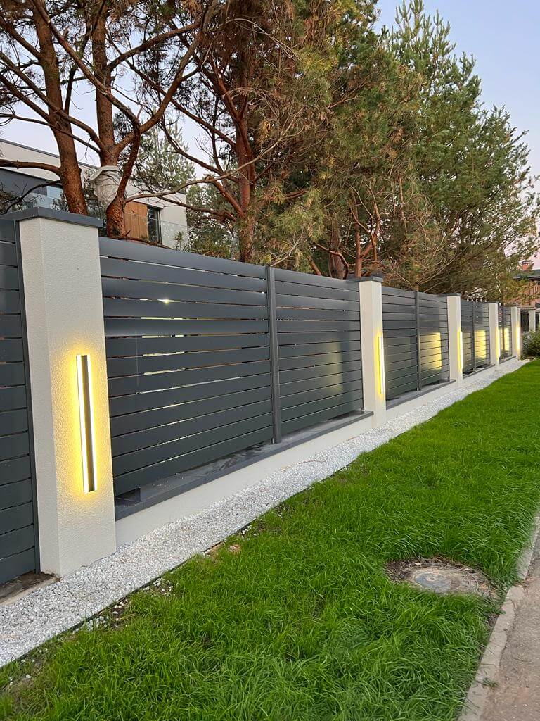 Забор-ранчо из металлопланкена 36м RAL7024 Серый Графит фото 13 в Аксае